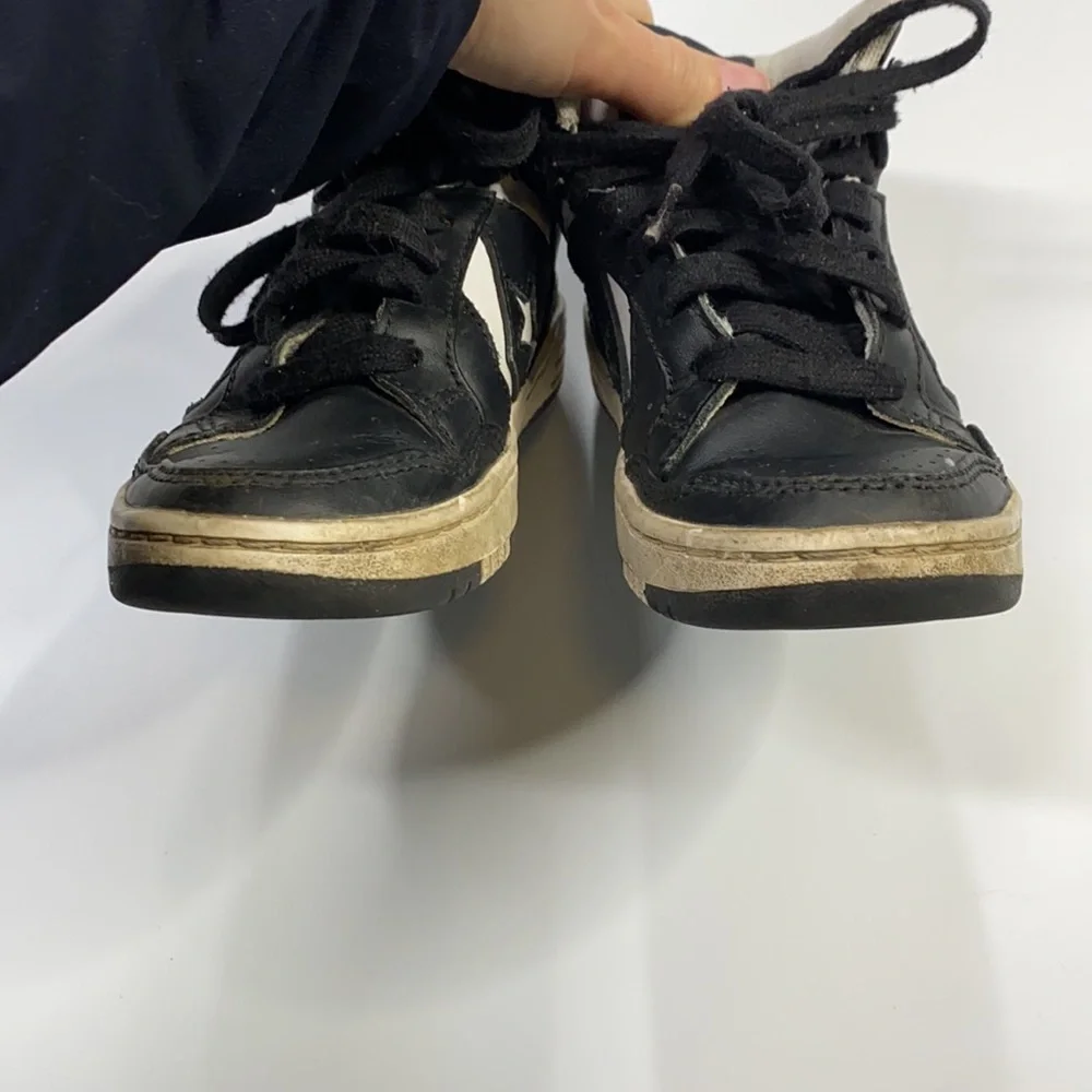 CONVERSE X John VARVATOS JV WEAPON MID HI LEATHER Sneaker Black Youth Size 13